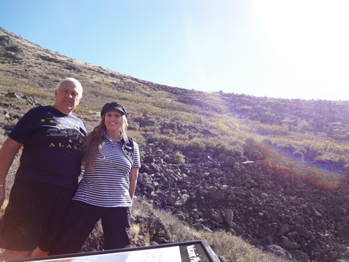 the two RV Gypsies at Capulin Volcano National Monument